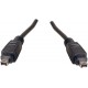 Câble IEEE 1394 (FireWire 400) 4/4 mâle/mâle 1.8 m